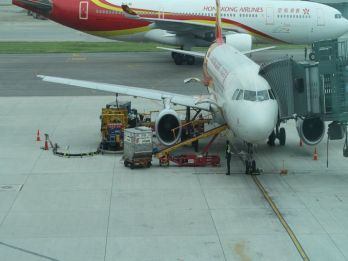 My plane with HK Airlines